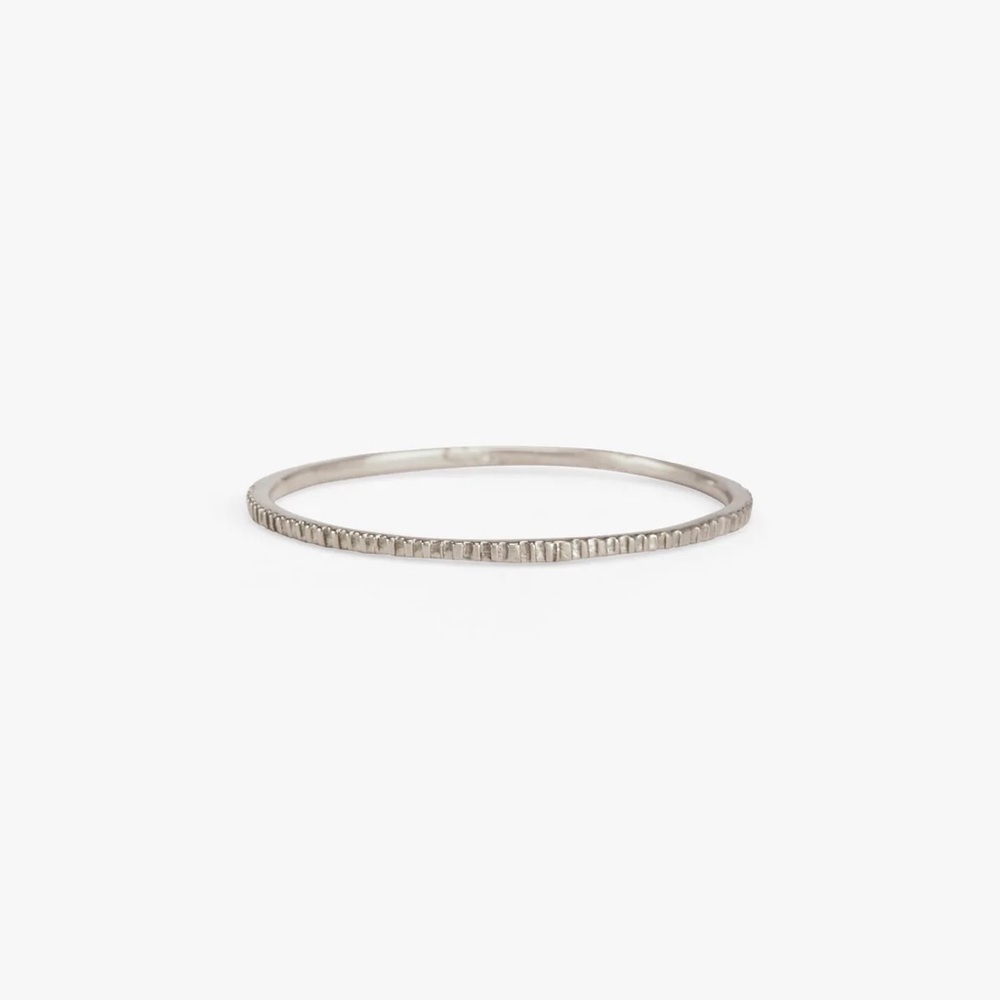 Satomi Kawakita white gold band ring